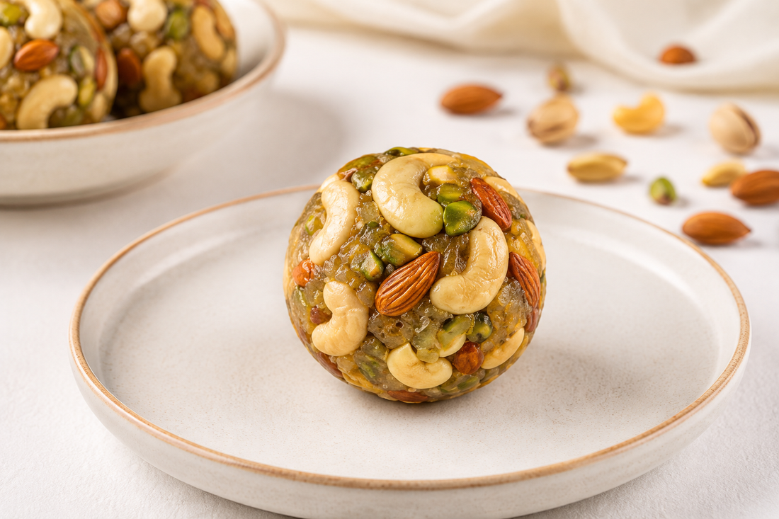 Sugar Free Pineapple DryFruit Laddu