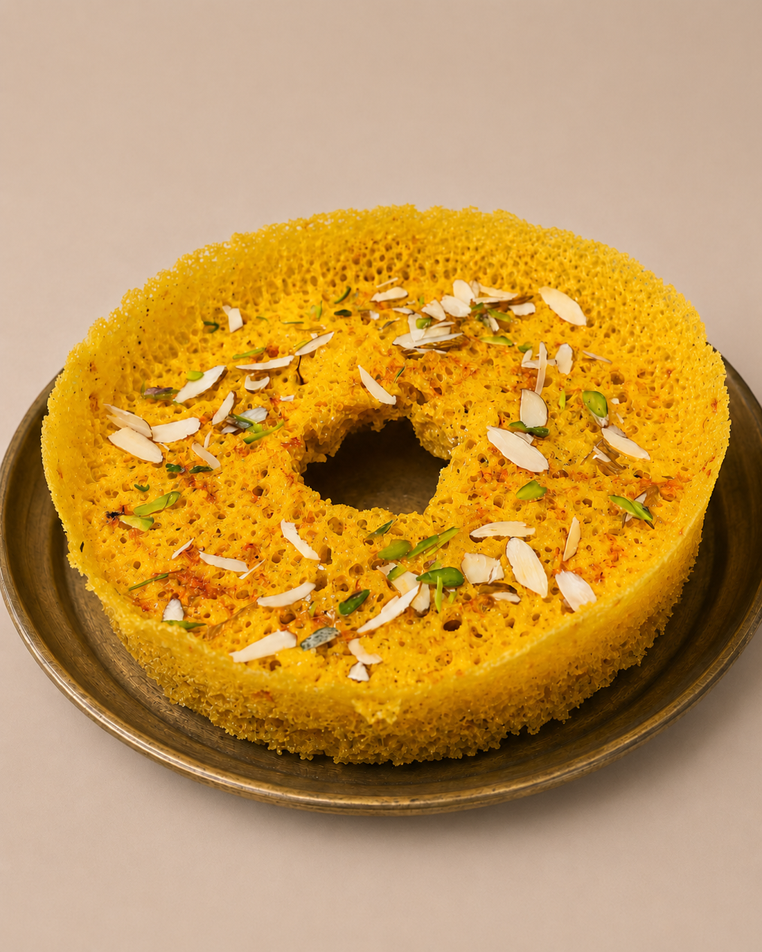 Small Kesar Ghevar