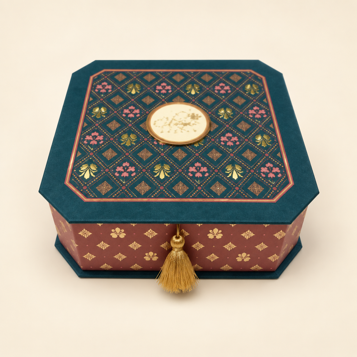 Ornate Teal Gift Box