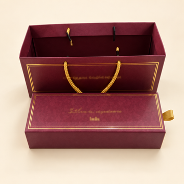 Maroon Gift Bag and Box