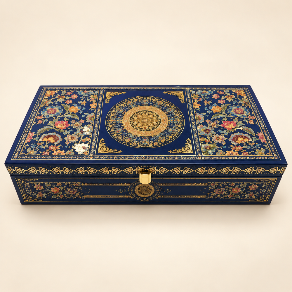 Ornate Navy Gift Chest