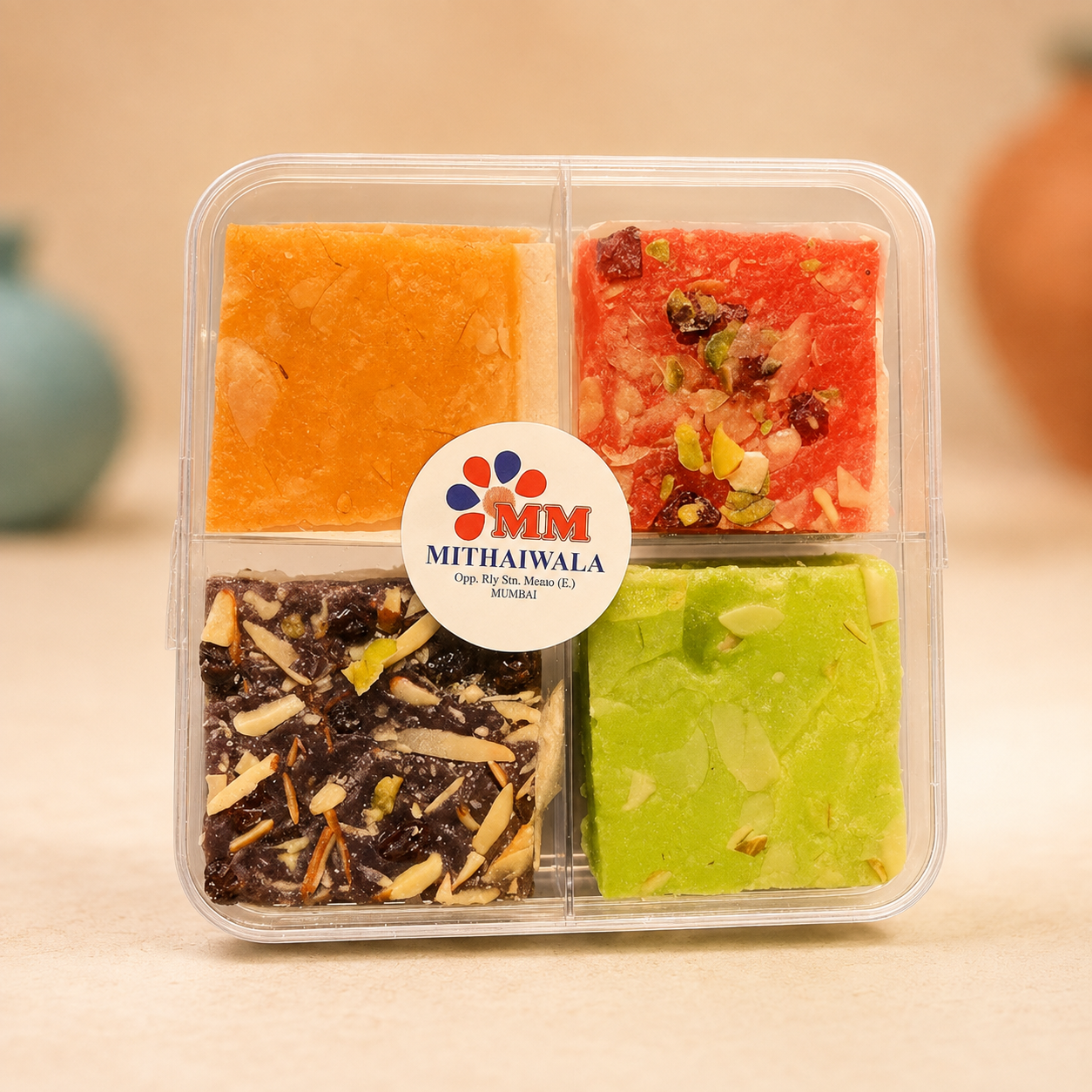 Assorted Jelly Ice Halwa - (Kiwi, Cranberry, Blackberry, Orange) -250g