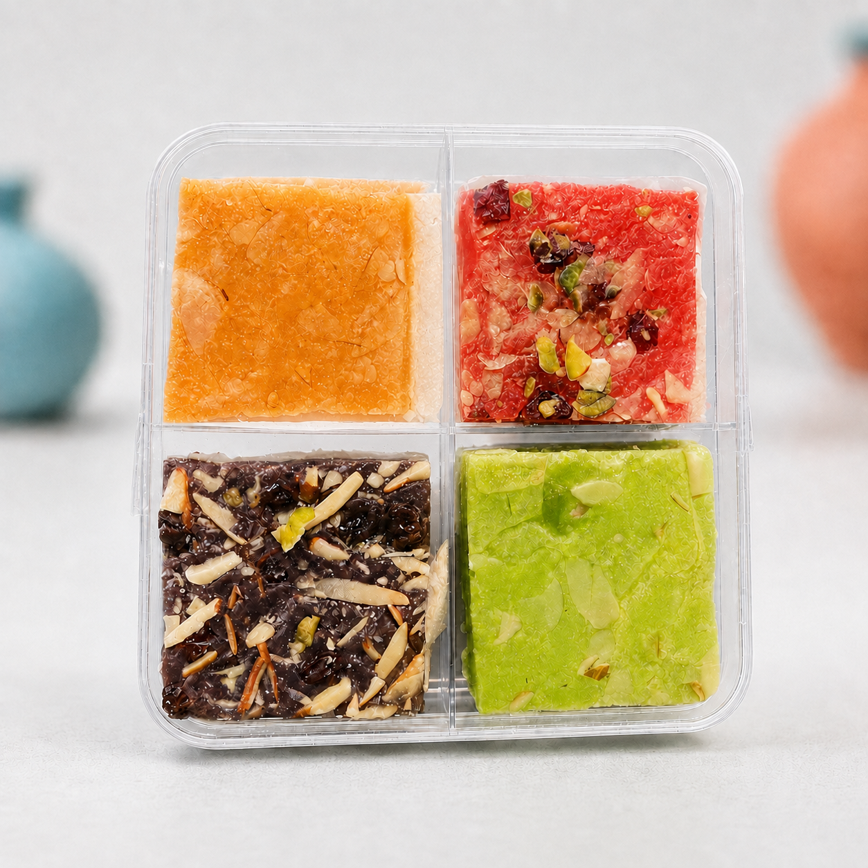 Assorted Jelly Ice Halwa - (Kiwi, Cranberry, Blackberry, Orange) -250g