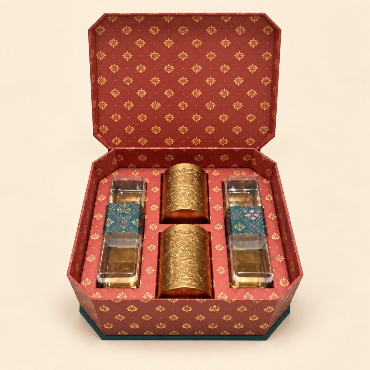 Ornate Teal Gift Box