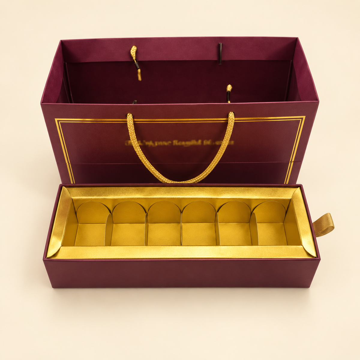 Maroon Gift Bag and Box