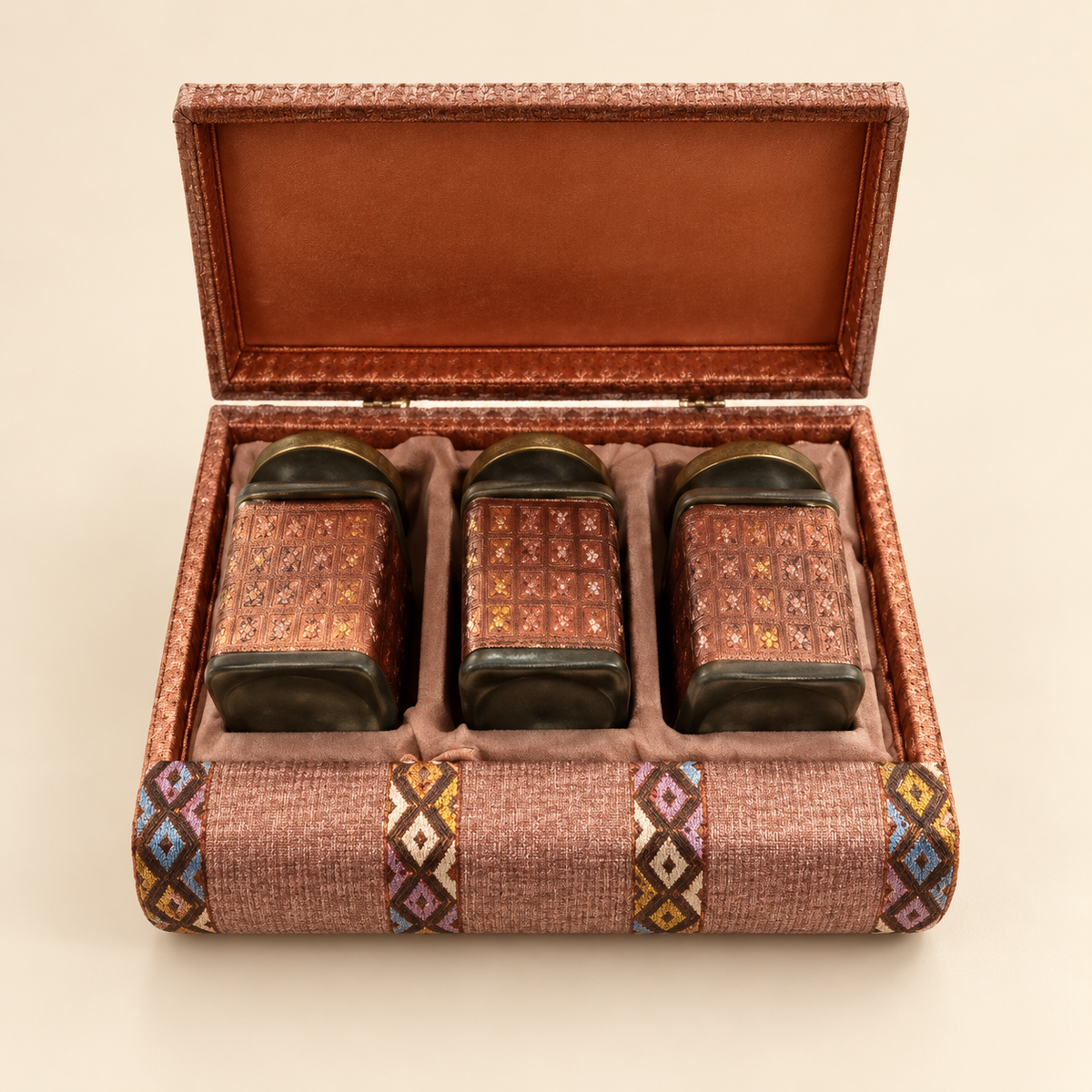 Dusty Rose Jeweled Decorative Gift Box