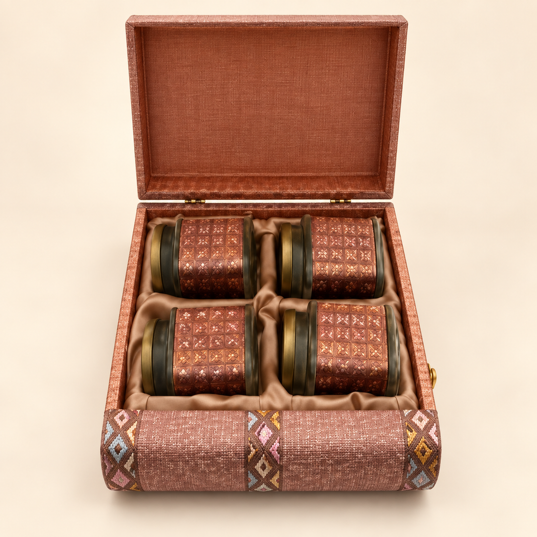 Dusty Rose Jeweled Gift Box