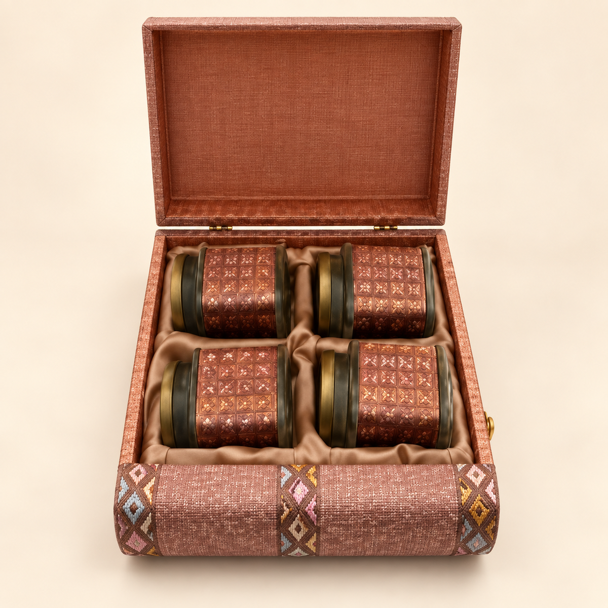 Dusty Rose Jeweled Gift Box