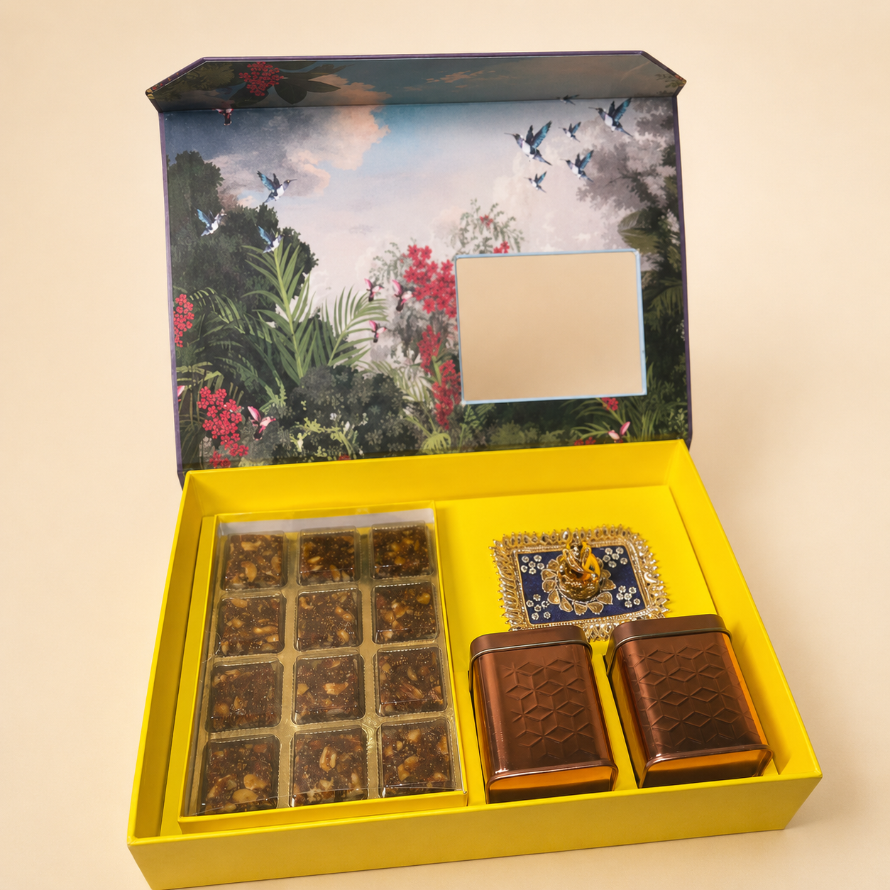 Ornate Sky-Blue Gift Box