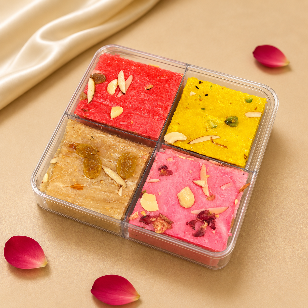 Special Assorted Ice Halwa - (Rose, Anjeer, Pineapple, Maharaja) -250g