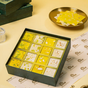 Assorted Ice Halwa Gift Box (Sp. Kesar Golden Ice Halwa | Golden Ice Halwa | Bombay Ice Halwa Yellow | Bombay Ice Halwa White)