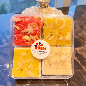 Assorted Ice Halva - (Bombay White, Bombay Yellow, Pineapple, Maharaja) -250g