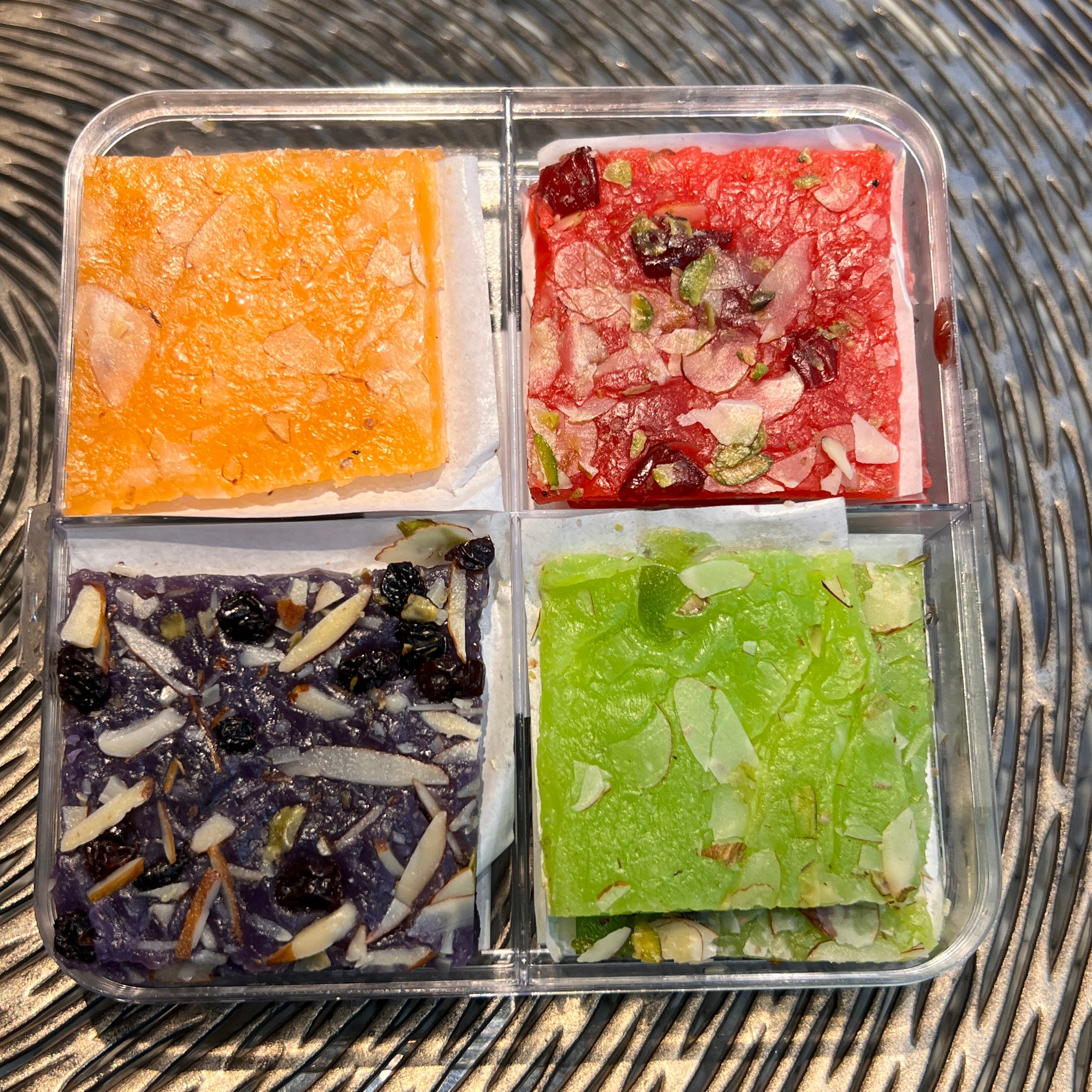 Assorted Jelly Ice Halva - (Kiwi, Cranberry, Blackberry, Orange) -250g