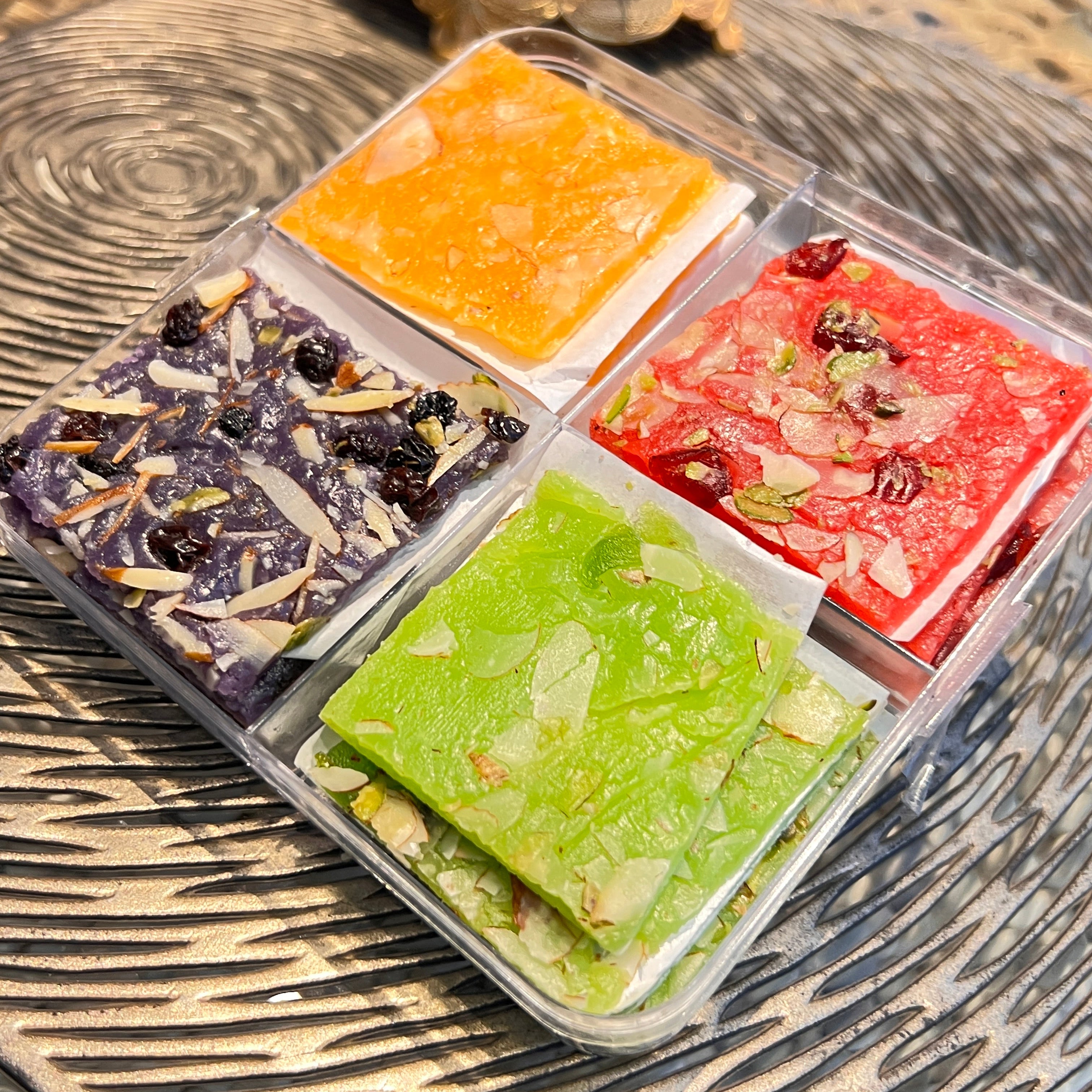 Assorted Jelly Ice Halva - (Kiwi, Cranberry, Blackberry, Orange) -250g