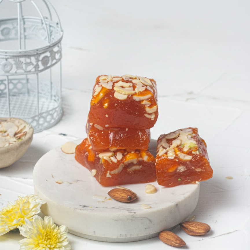 Orange Badami Halwa