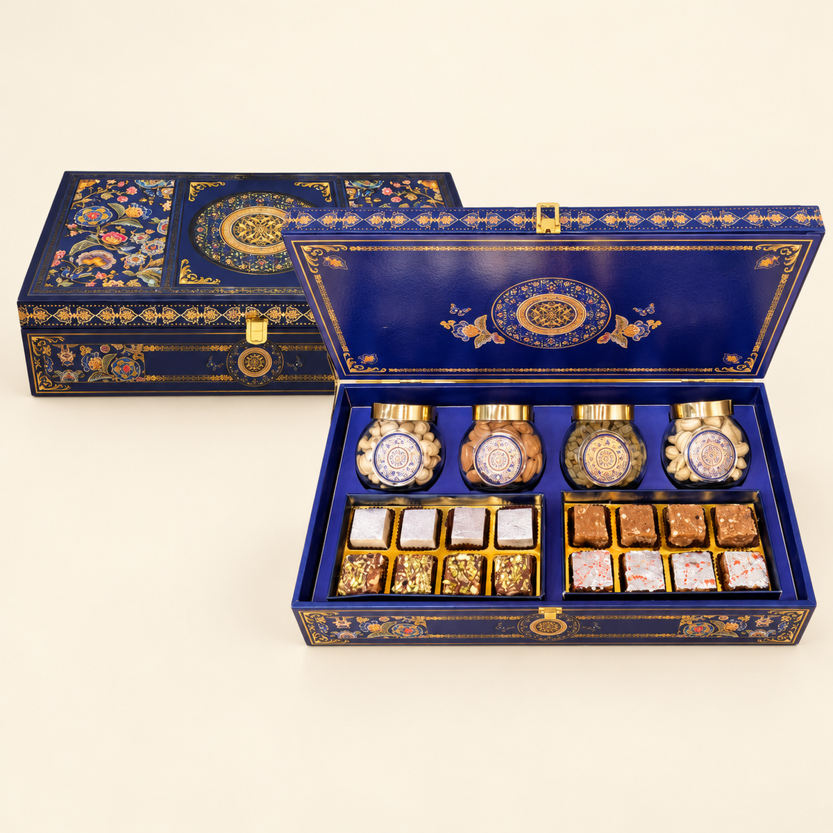 Ornate Navy Gift Chest
