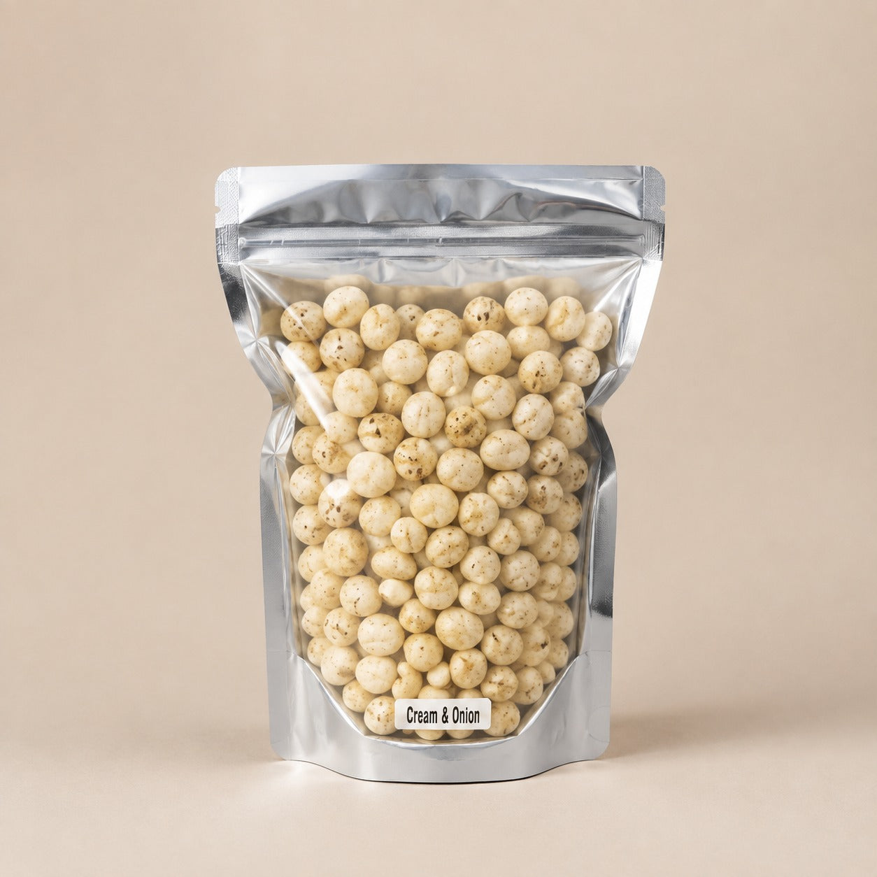 Cream and Onion Makhana Pouch
